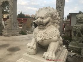 歷代守門(mén)石雕石獅子圖片樣式的吉祥風(fēng)采